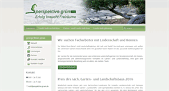 Desktop Screenshot of perspektive-gruen.de